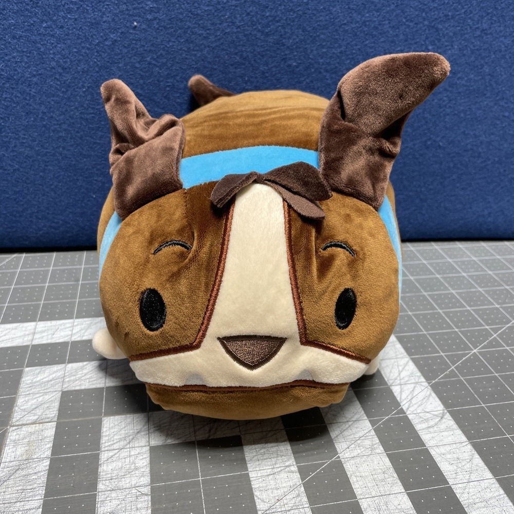 Bun Bun 2021 Stacking Plush English‎ Bulldog Brown Blue Collar - Picture 2 of 9